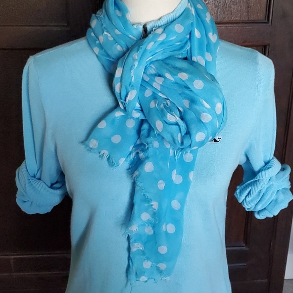 Vineyard vines women's Lt blue scarf - Picture 6 of 9